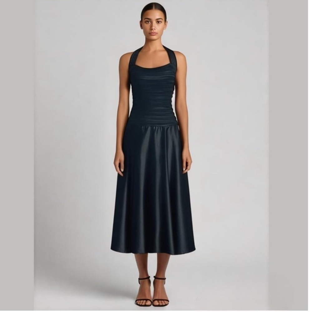 Tadashi Shoji Vintage Formal Cocktail Maxi  Dress